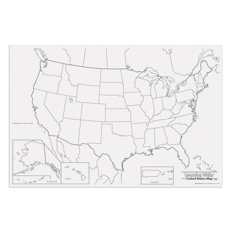 Dixon Giant US Map, 48 in x 72 in (PAC 78760)