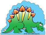 SHAPES ETC. Mini Notepad - Stegosaurus
