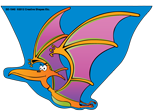 SHAPES ETC. Mini Notepad - Pterodactyl