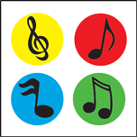 SHAPES ETC. Incentive Stickers - Colorful Notes (SE-2546)