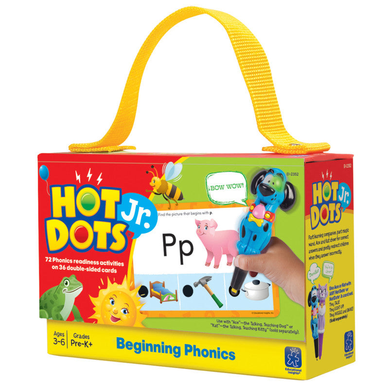 Learning Resources Hot Dots Jr Cards Beginning Phonics (EI 2352)