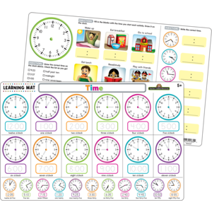 Teacher Created Resources Time Learning Mat (TCR21023)