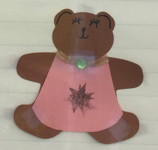 SHAPES ETC. Large Single Color Creative Foam Cut-Outs - Teddy Bear