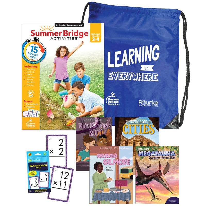 Carson Dellosa Summer Bridge Essential Backpack, Grades 3-4 (CD-745385B)