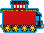 SHAPES ETC. Mini Notepad - Caboose