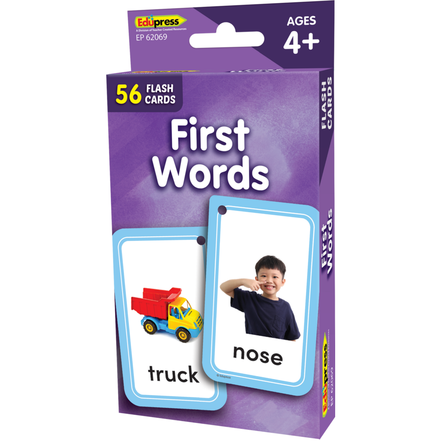 Teacher Created Resources First Words Flash Cards, 3⅛" x 5⅛", 56 Cards (EP 62069)