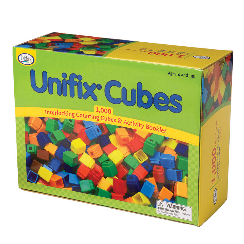 Didax Unifix Cubes, Assorted Colors, 1000 Pack (DD 2BKA)