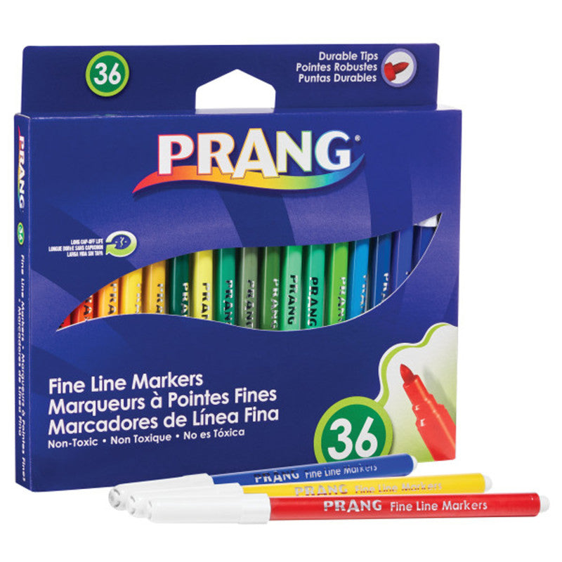 Dixon Prang Classic Art Fine Line Markers, 36 Pack (DIXX 80712)