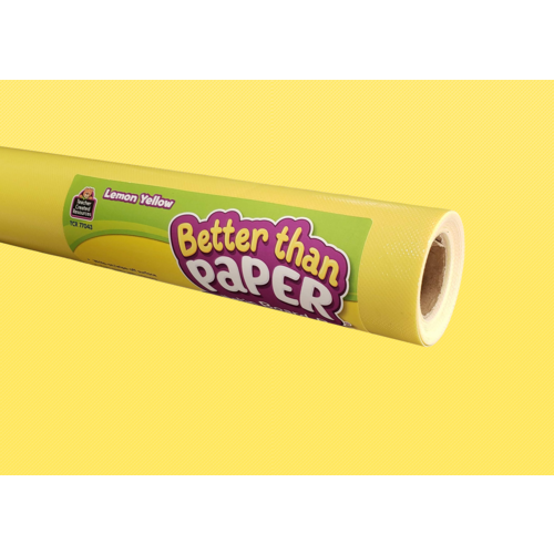 Teacher Created Lemon Yellow Better Than Paper Bulletin Board Roll, 4' x 12' (TCR 77043)