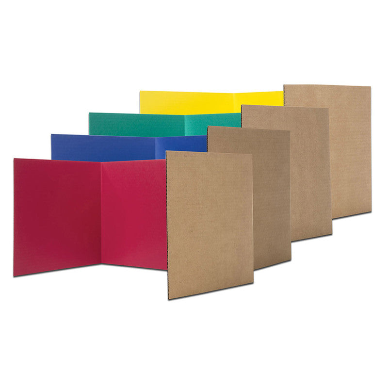 Flipside Privacy Shield, Assorted Colors, 24 Count, 18H x 48W (FLP 61849)