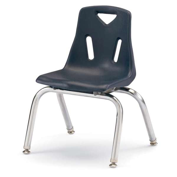 Jonti-Craft Berries Stacking Chair with Chrome Legs, 12", Color Variants