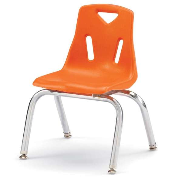 Jonti-Craft Berries Stacking Chair with Chrome Legs, 12", Color Variants