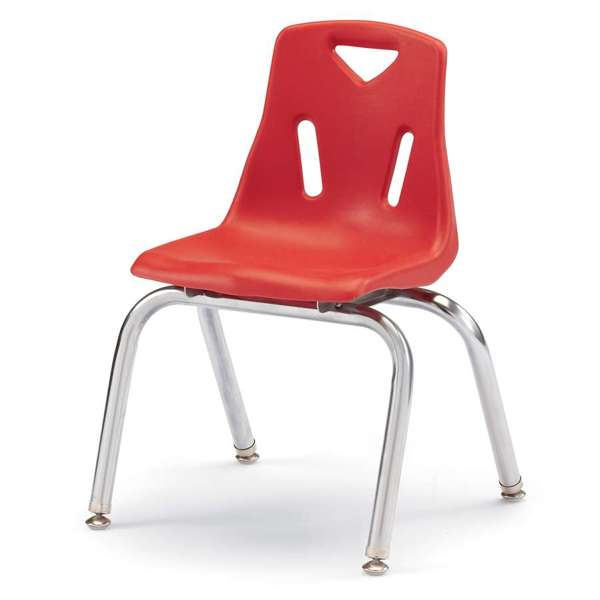 Jonti-Craft Berries Stacking Chair with Chrome Legs, 14", Color Variants