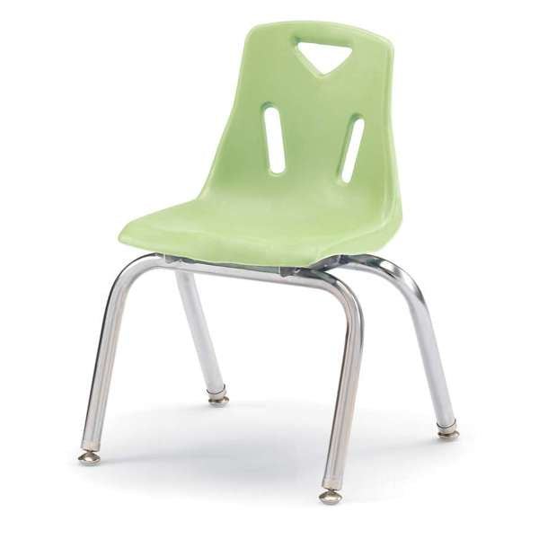 Jonti-Craft Berries Stacking Chair with Chrome Legs, 14", Color Variants