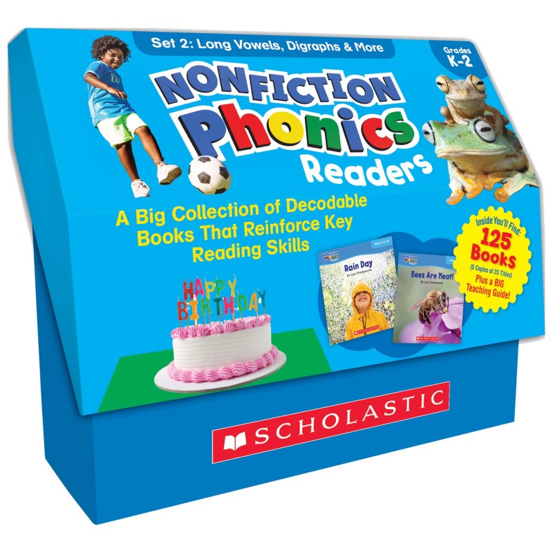Scholastic Long Vowels, Digraphs, and More Nonfiction Phonics Readers (SC-9781338894707)