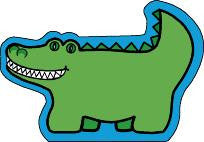 SHAPES ETC. Mini Notepad - Alligator
