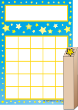 SHAPES ETC. Progress Pad/ Stamps Set - Stars
