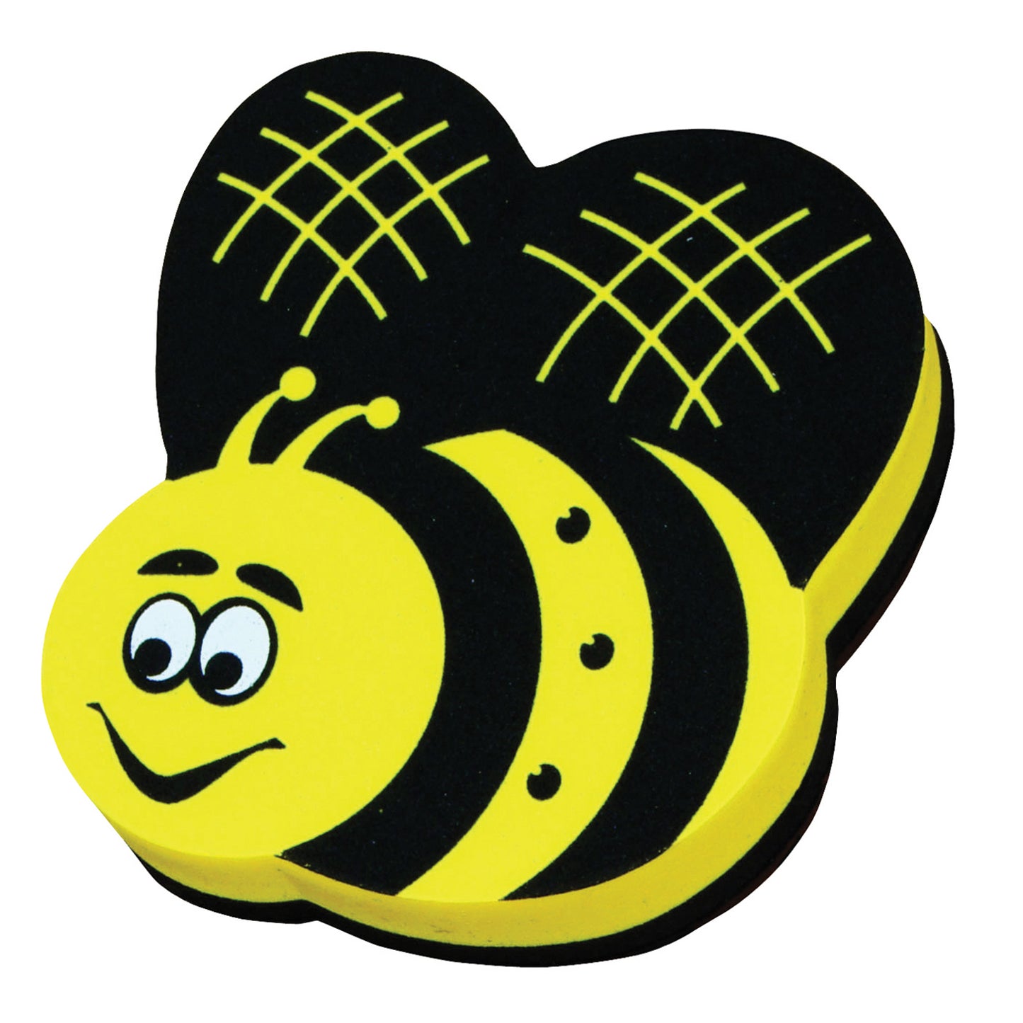 Magnetic Whiteboard Eraser, Bee, Pack of 6