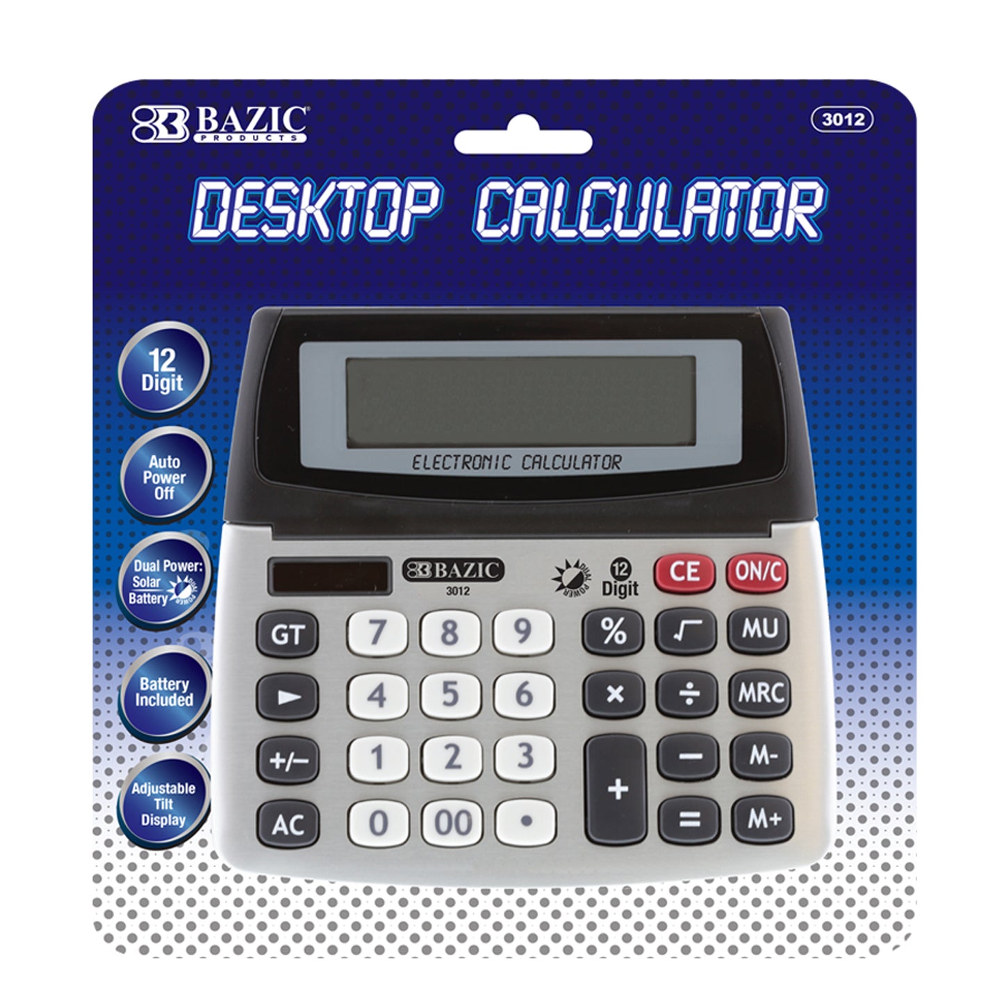 Bazic Desktop Calculator (BAZ 3012)