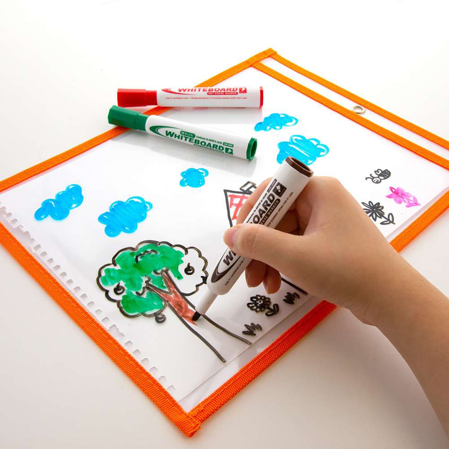 Reusable Dry Erase Pockets, Pack of 10