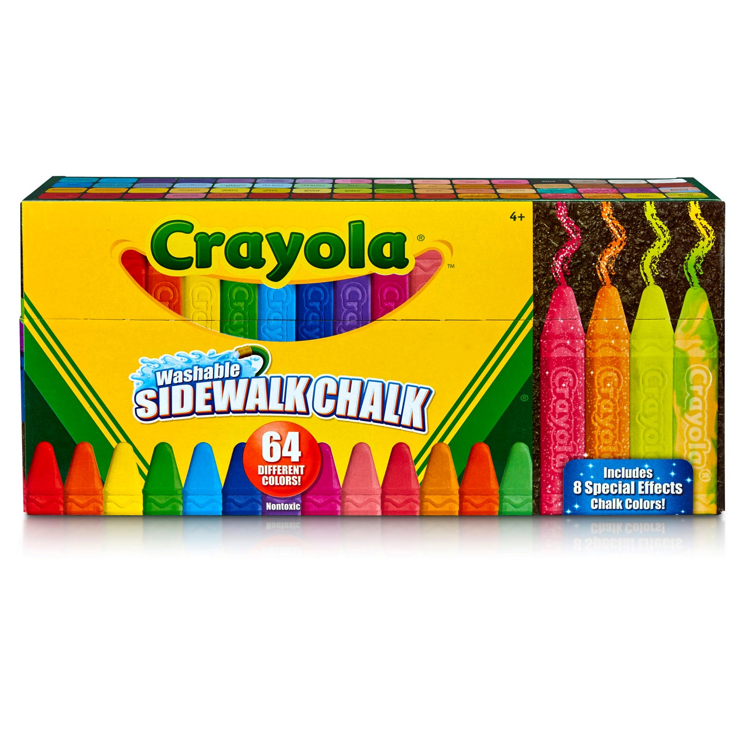 Crayola Washable Sidewalk Chalk, 64 Pack (BIN 512064)