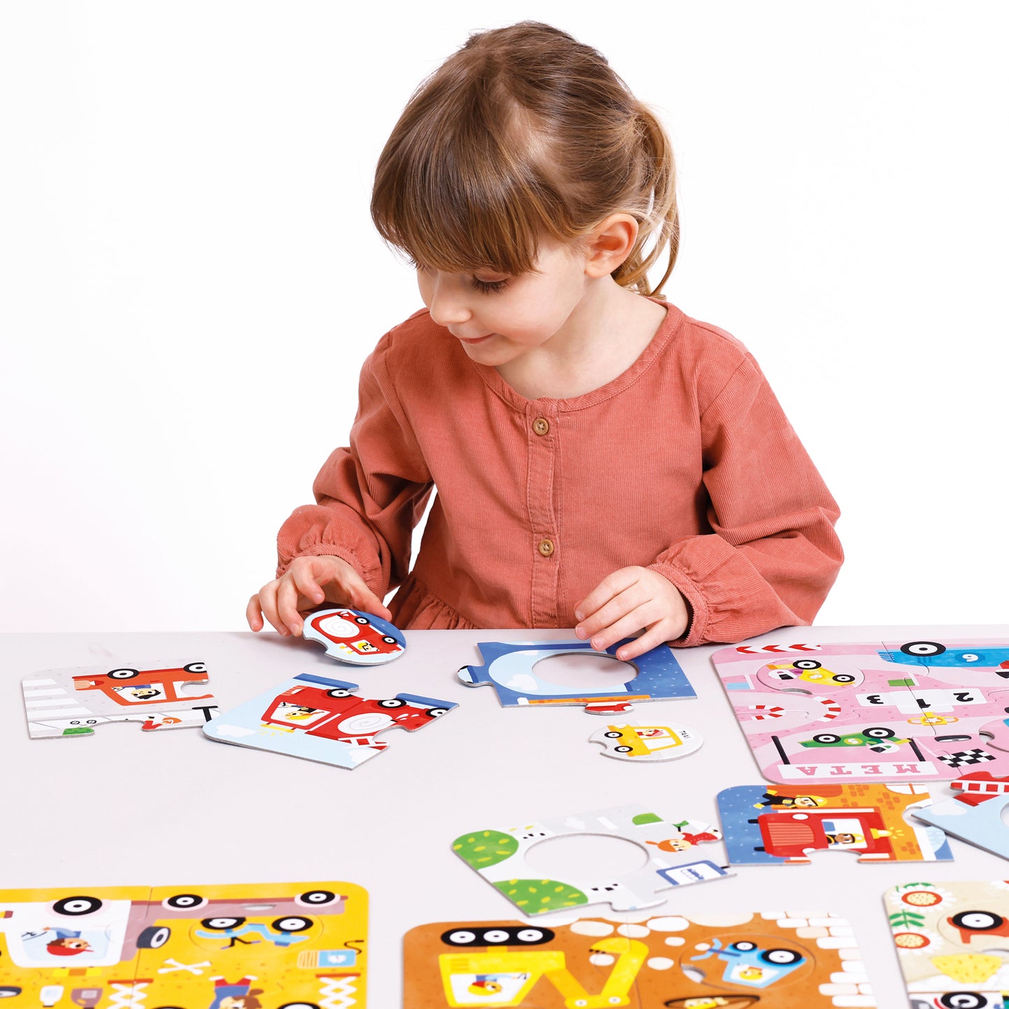 Match the Vehicles Puzzles, 6 Puzzles, Ages 2+