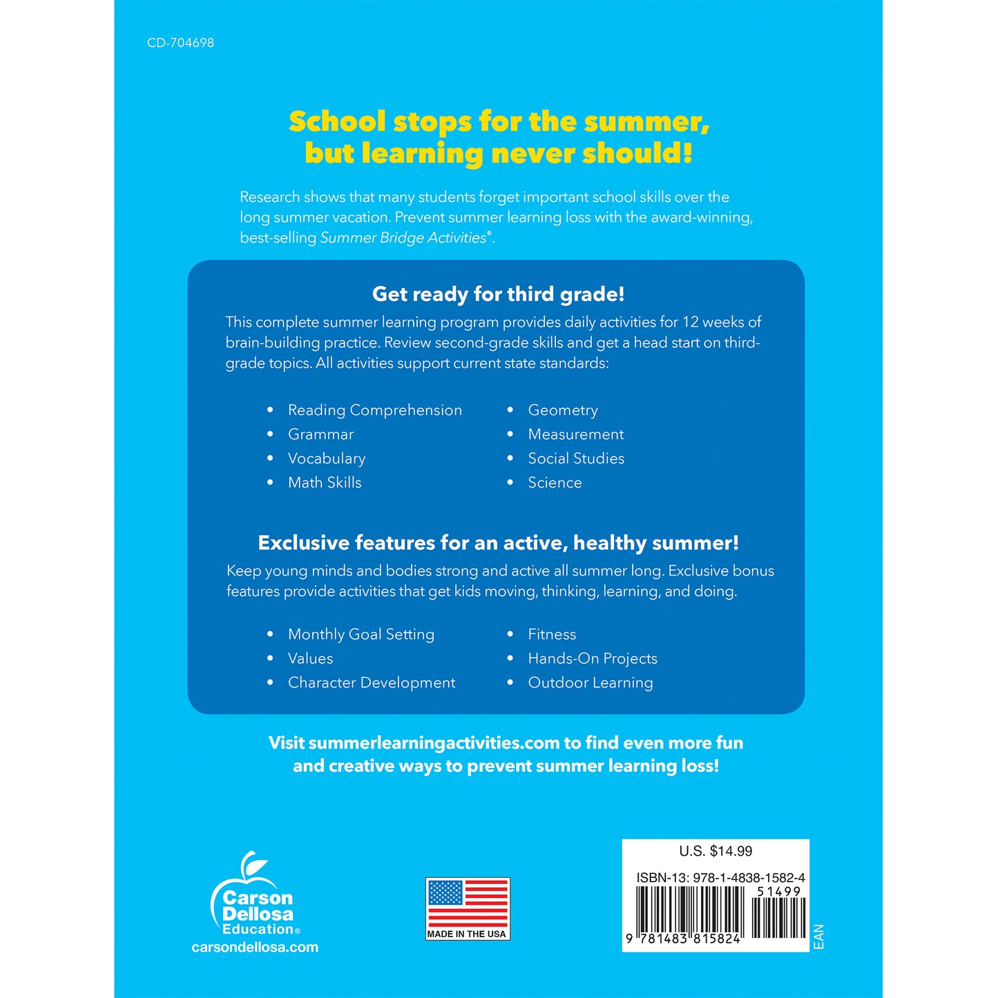 Carson Dellosa Summer Bridge Activities Grades 2-3 (CD-704698)