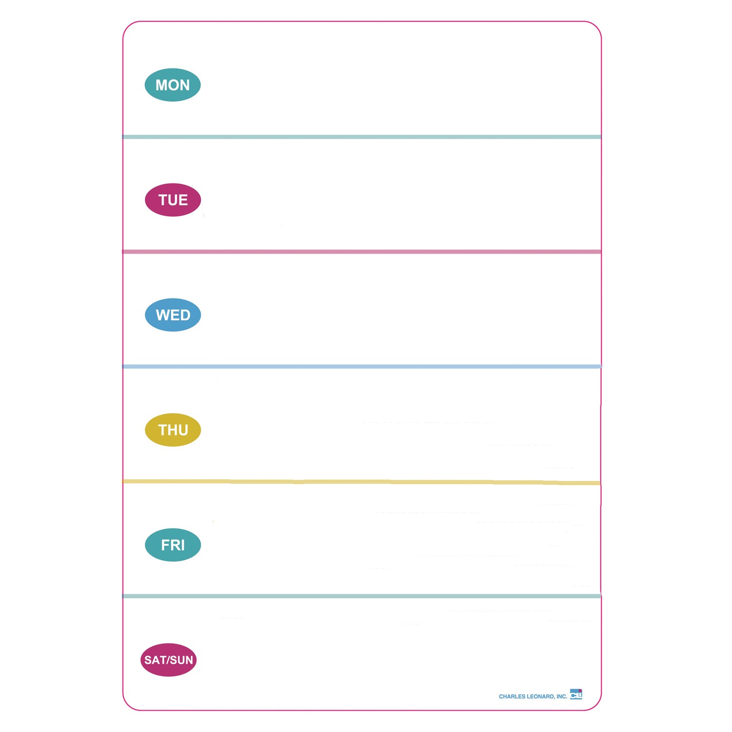 Advantus Mini Magnetic Planning Dry Erase Board, 12 Pack (CHL 35606ST)