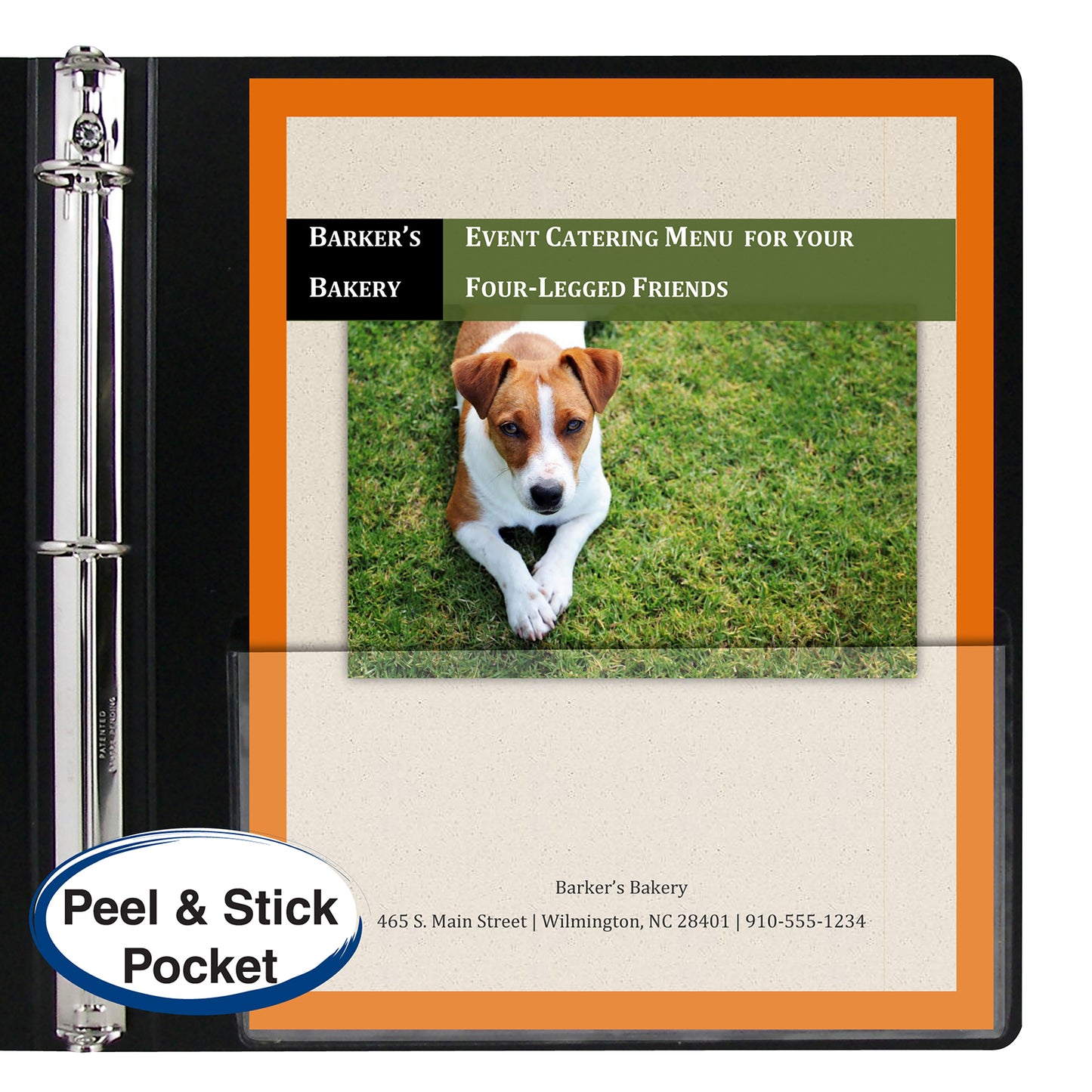 Add-On Filing Pocket, 8-3/4" x 5-1/8", 10 Per Pack, 5 Packs