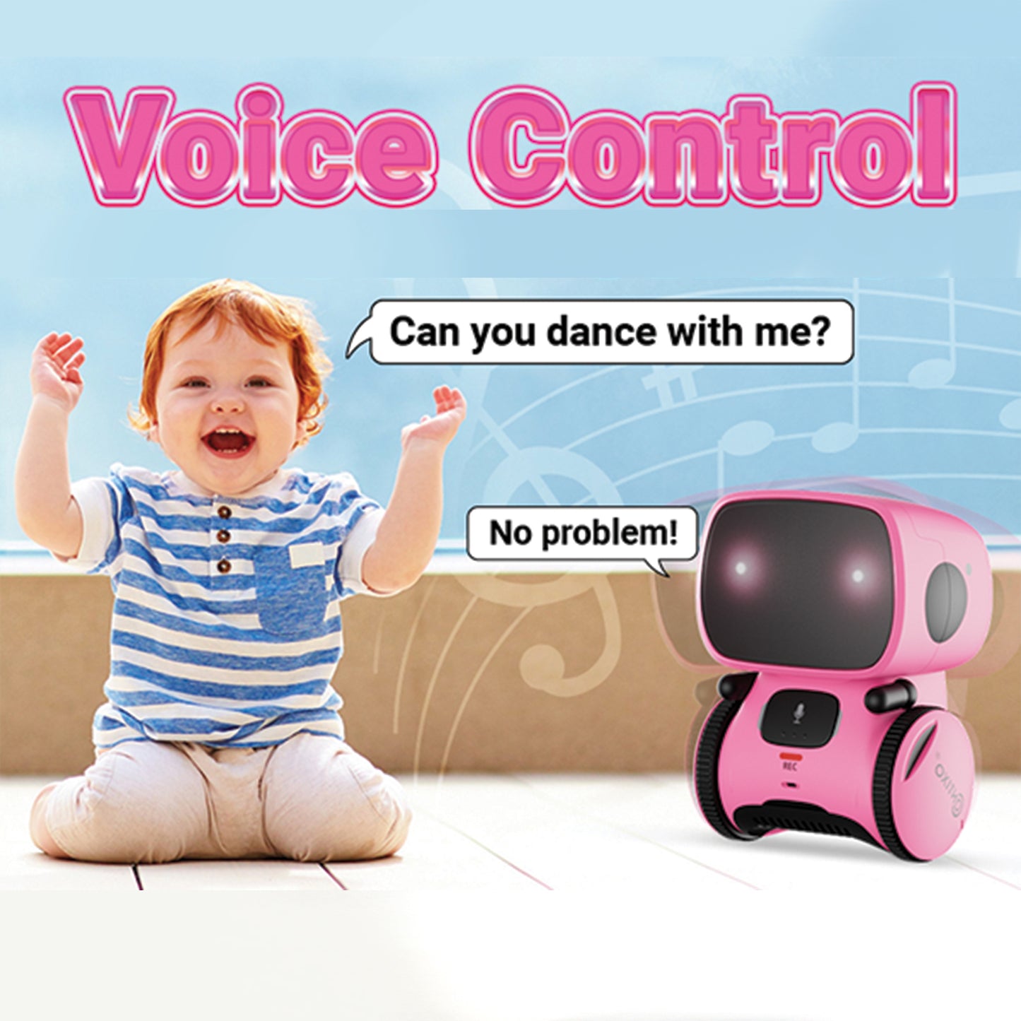 R1 Learning Educational Kids Robot, Pink