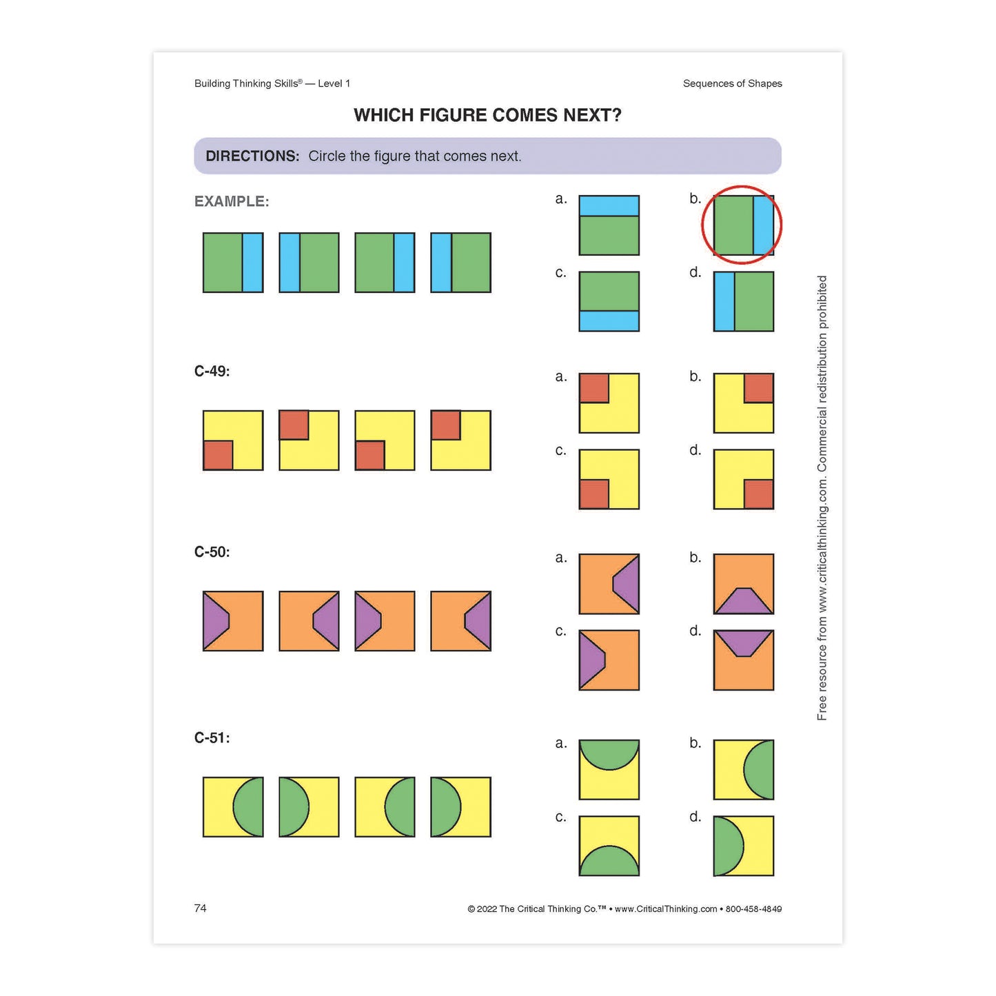Building Thinking Skills®, Level 1, Grades 2-3