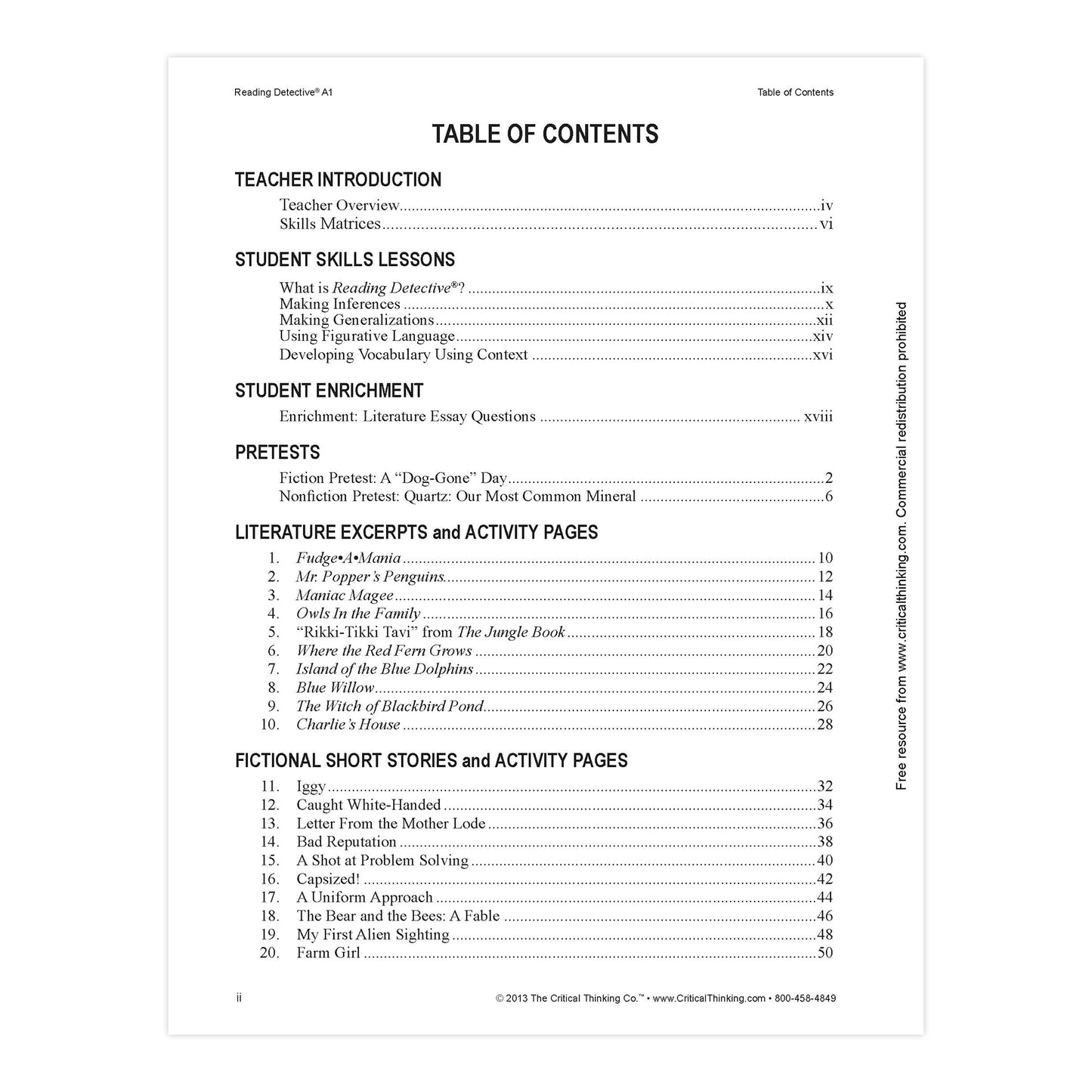 Reading Detective® Book, A1, Grade 5-6