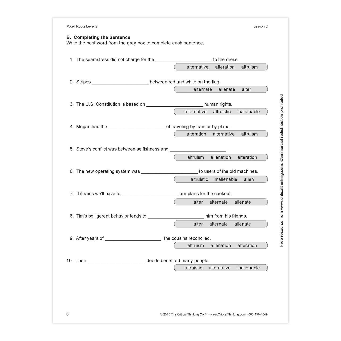 Word Roots Level 2