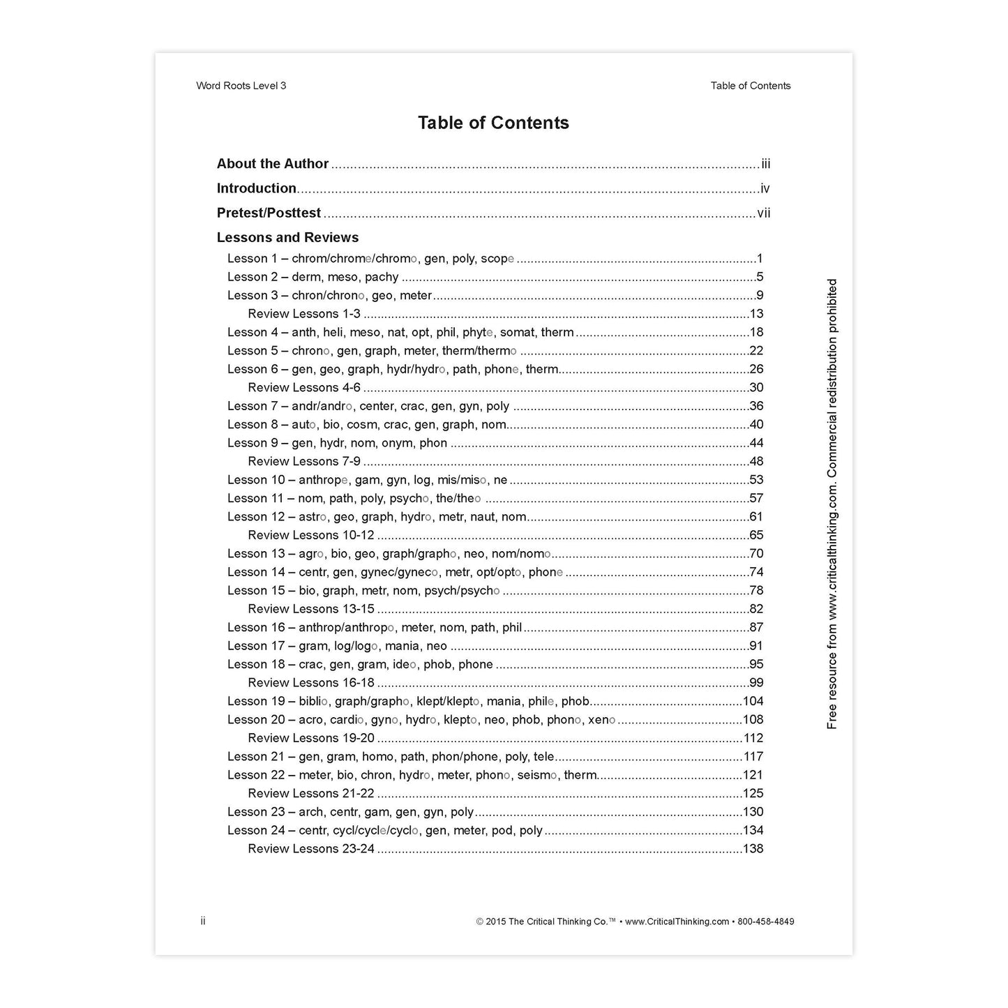 Word Roots Level 3