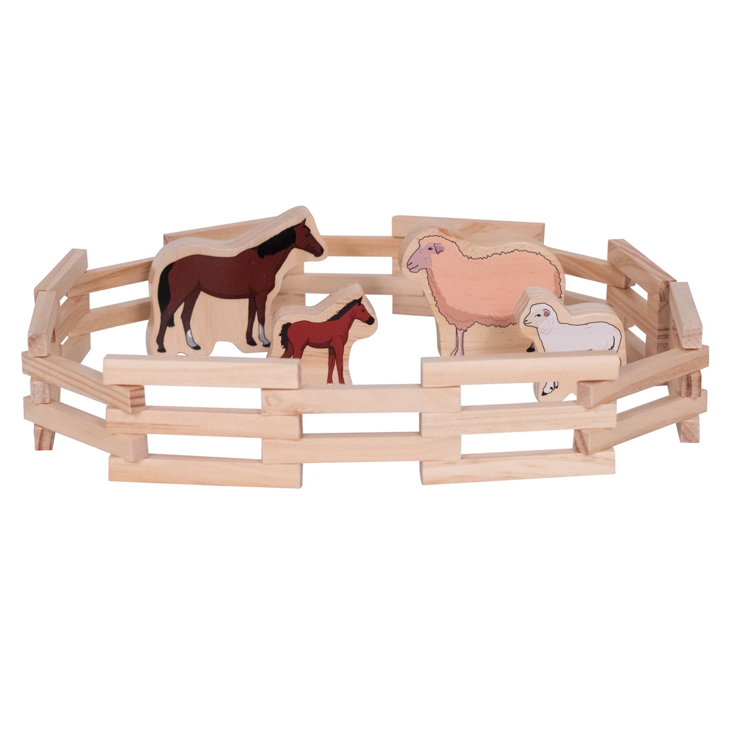 Wooden Fences - Set of 4