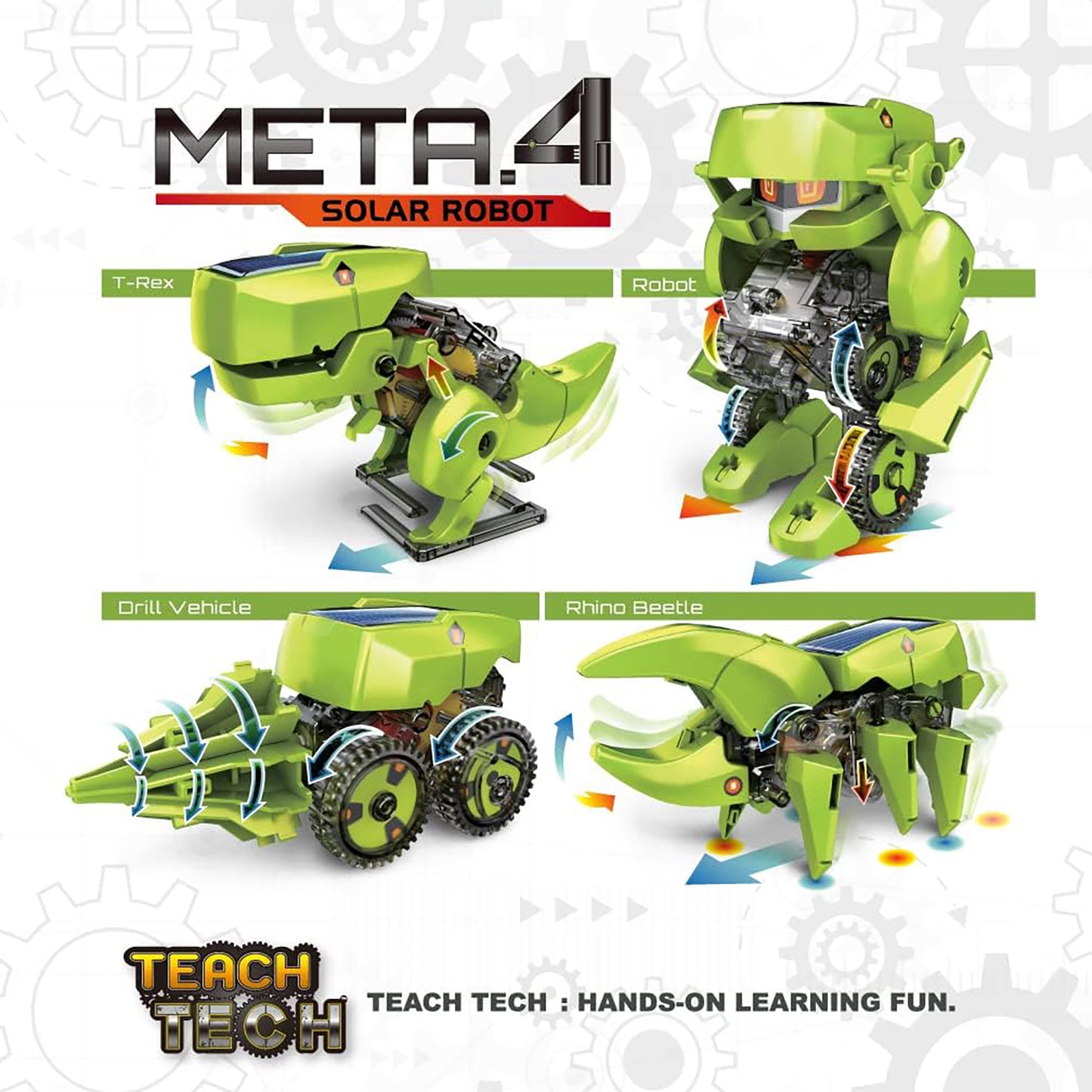 TEACH TECH™ Meta.4 Solar Robot Kit
