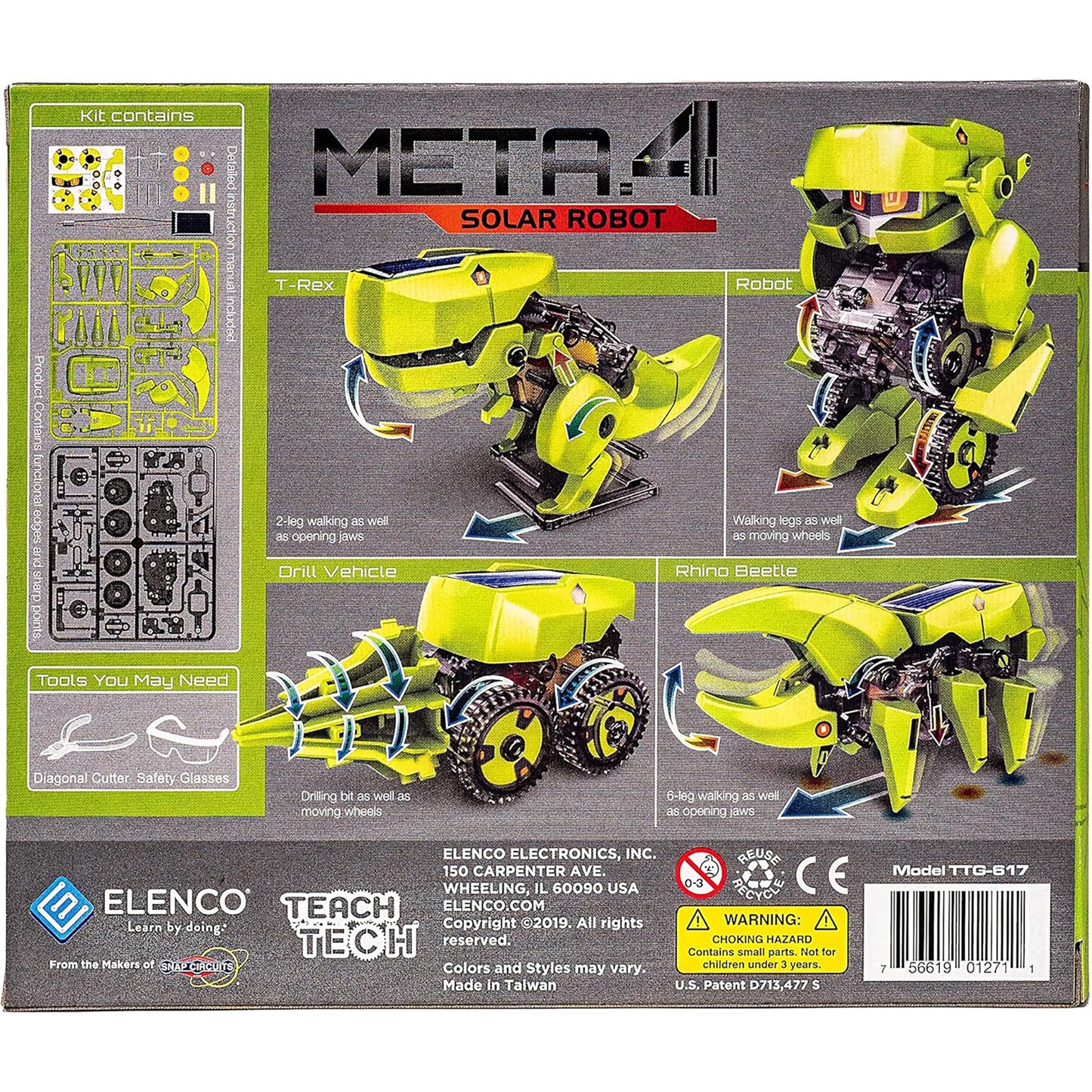 TEACH TECH™ Meta.4 Solar Robot Kit