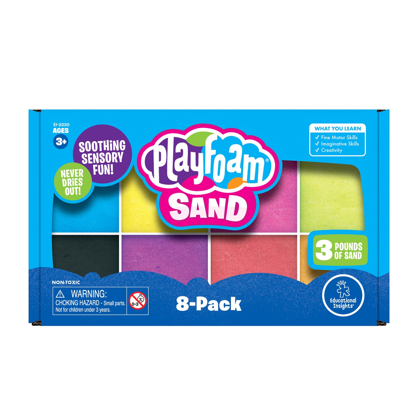 Learning Resources Playfoam Sand, 8 Pack (EI-2230)