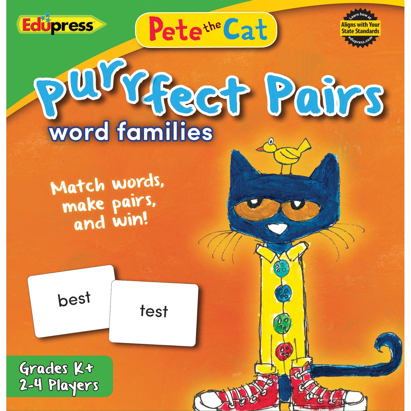 Pete The Cat Purrfect Pairs Word Families Game (EP-63532)