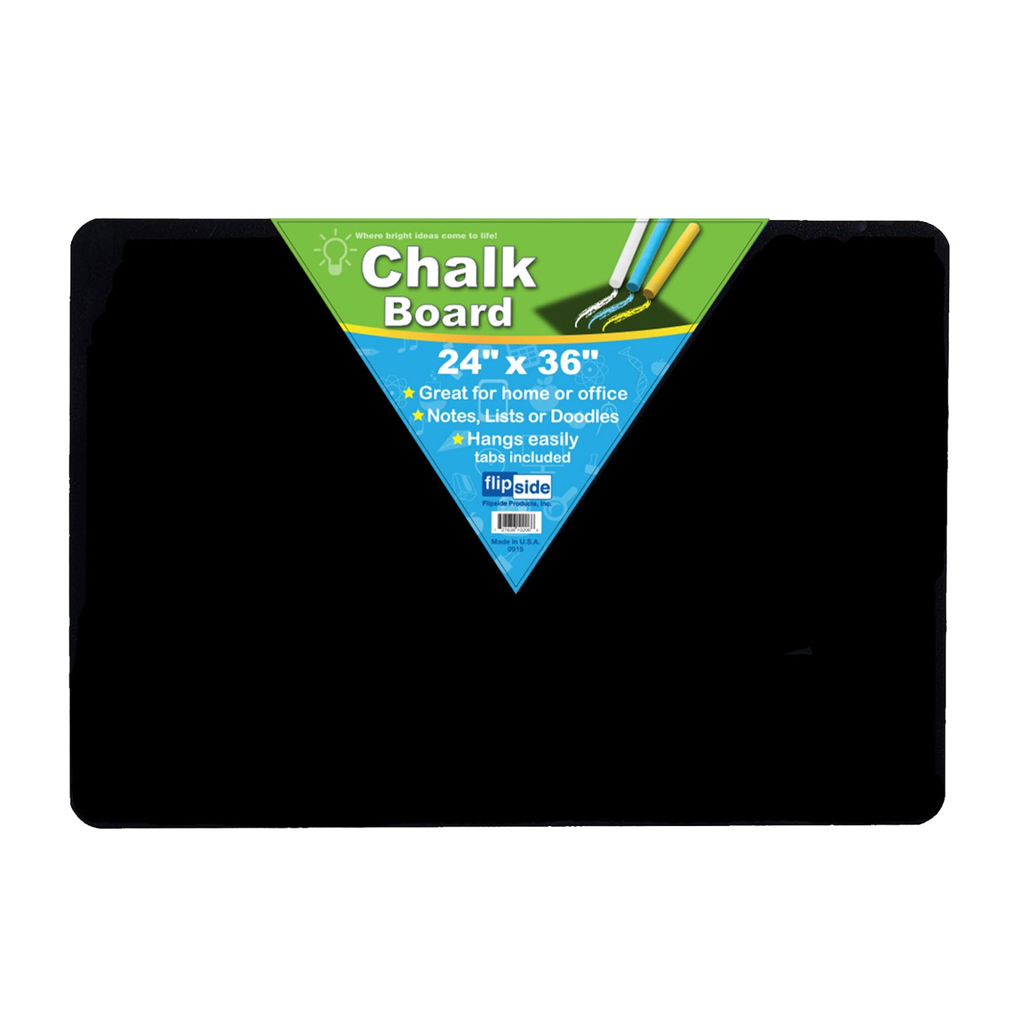 Flipside Black Chalkboard, 24 x 36 (FLP 10206)