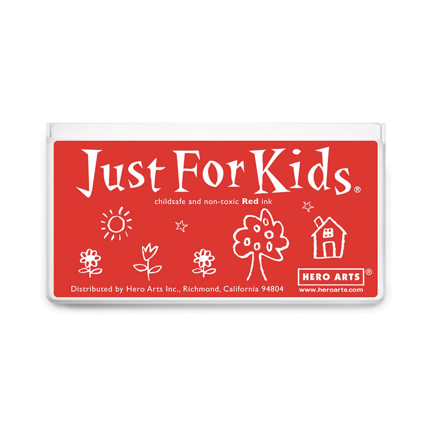 Jumbo Just for Kids Stamp Pad, Red, Pack of 2