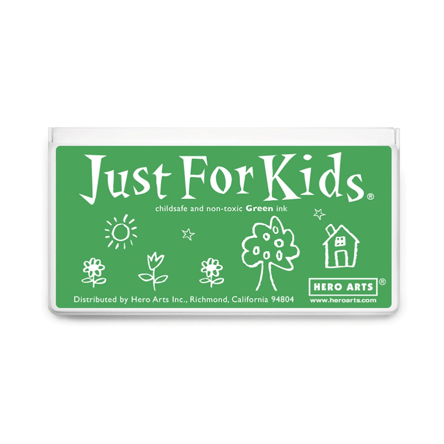 Jumbo Just for Kids Stamp Pad, Green, Pack of 2