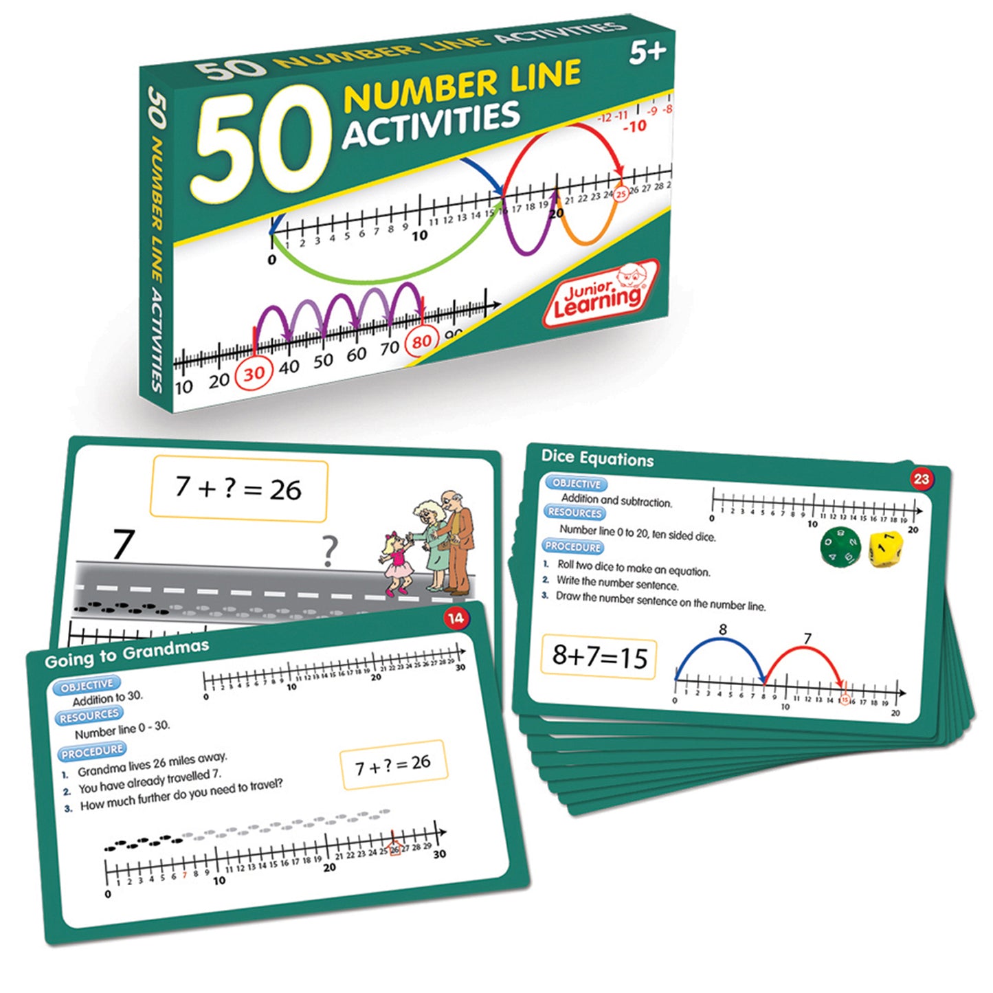 Junior Learning 50 Number Line Activities (JRL 325)