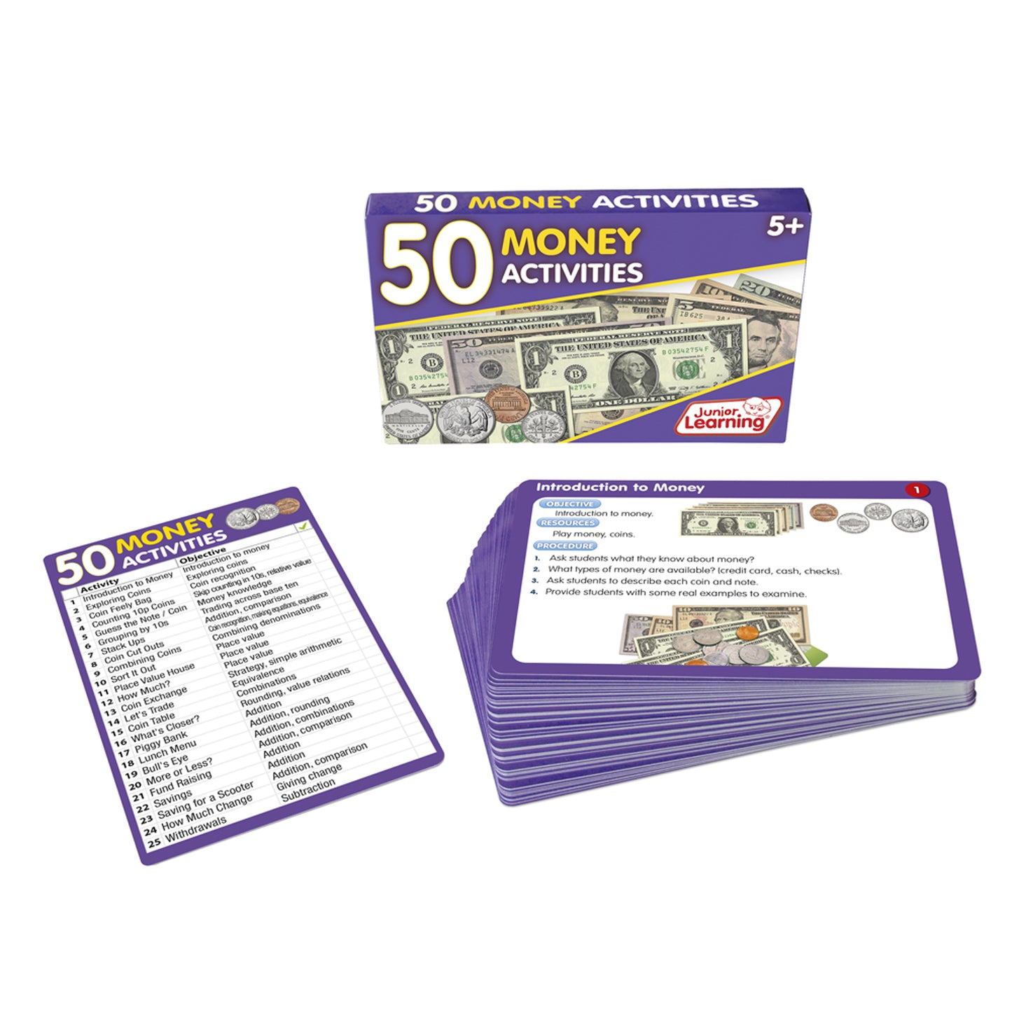 Junior Learning 50 Money Activities (JRL 336)