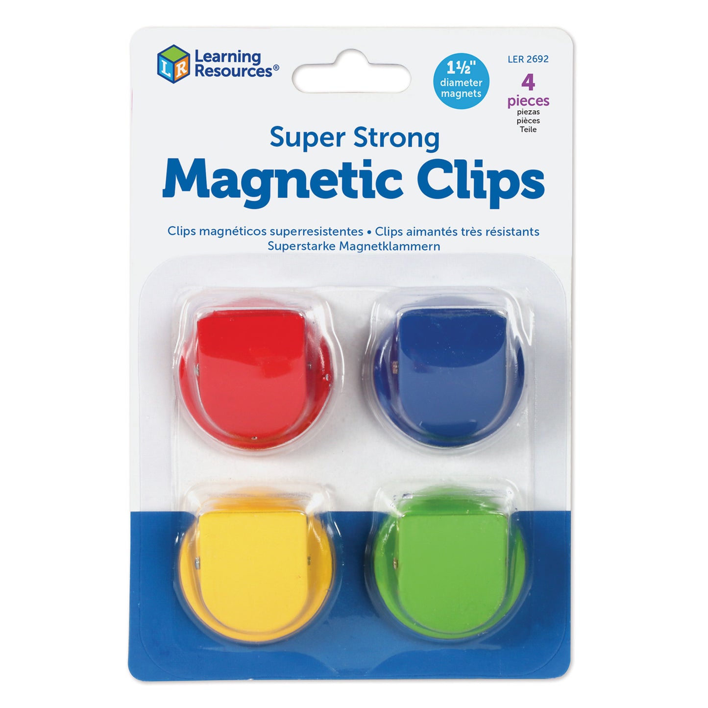 Learning Resources Super Strong Magnetic Clips (LER 2692)