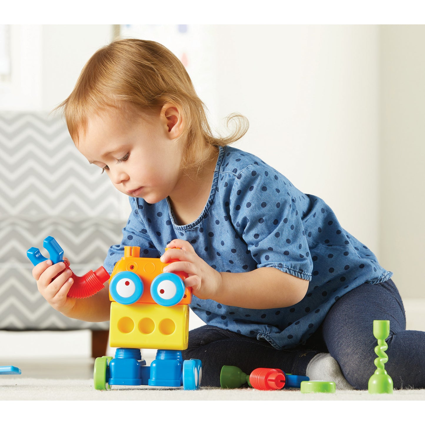 1-2-3 Build It!™ Robot Factory, 18 Pieces