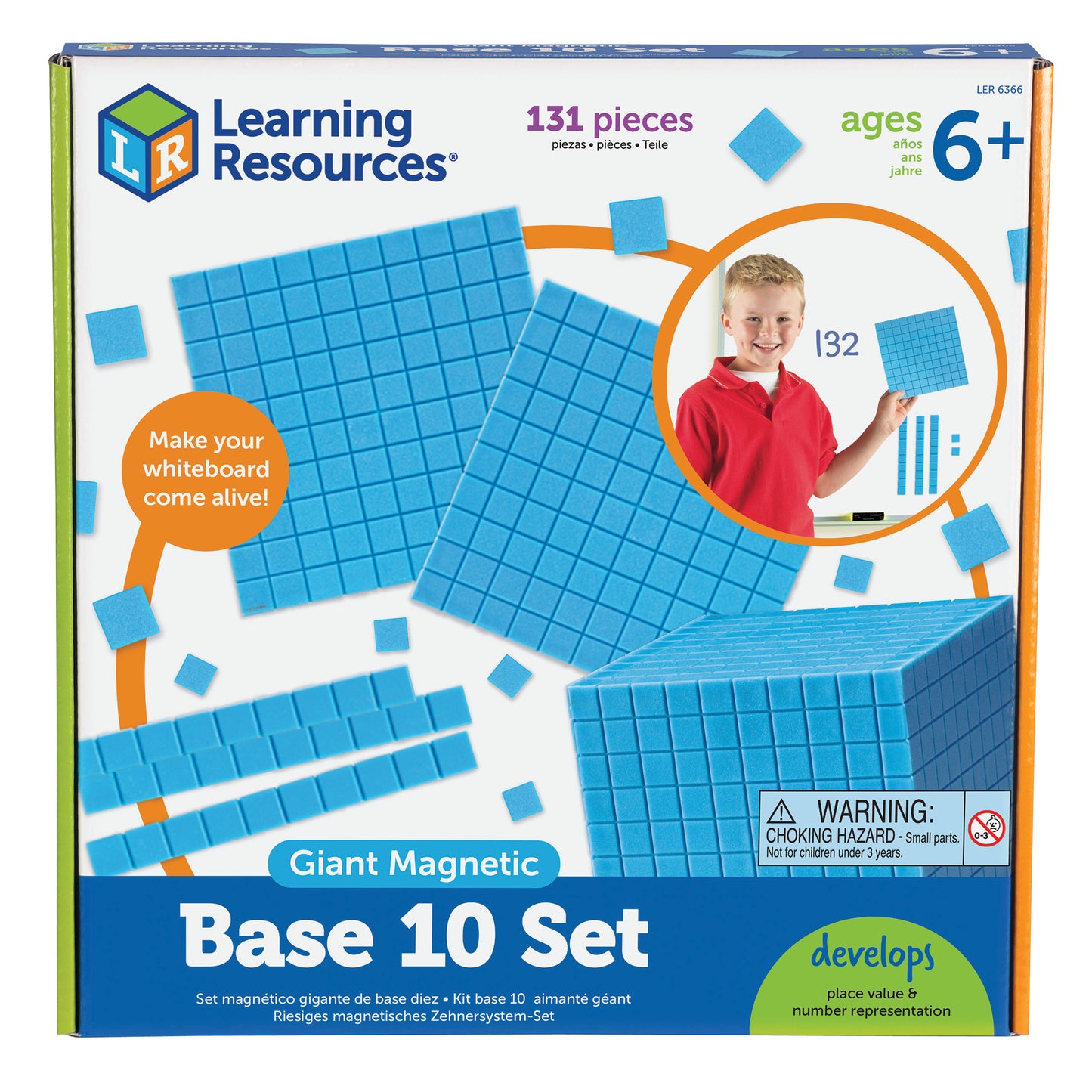 Learning Resources Giant Magnetic Base Ten Set (LER 6366)