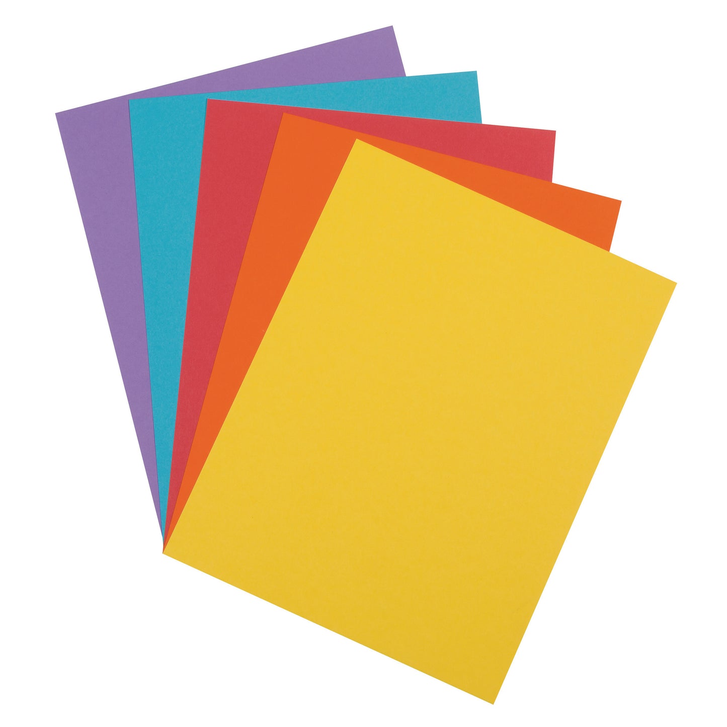Dixon Array Card Stock Vibrant, 100 Sheets, 5 Assorted Colors (PAC 101167)