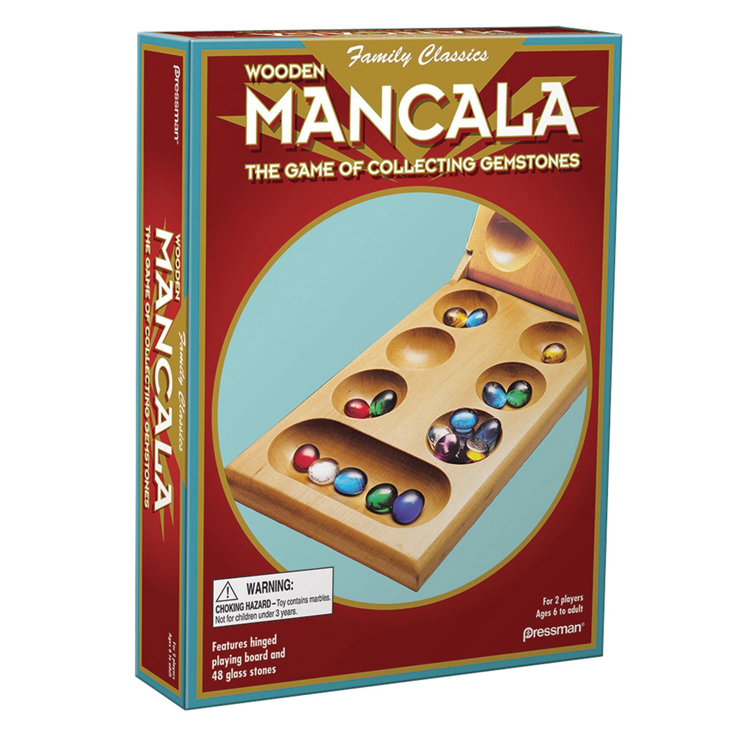 Pressman Mancala, Ages 6 to Adult, 2 Players (PRE 442606)