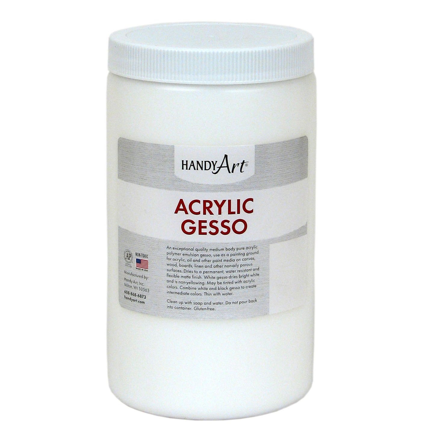 Acrylic Gesso, 32 oz., Pack of 2